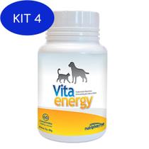 Kit 4 Suplemento Vitamínico Vita Energy 60 Comprimidos