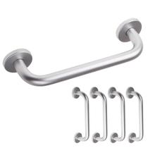 Kit 4 Suporte Barra Apoio Idoso Inox Toalheiro Ø3cm 44cm