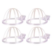 Kit 4 Suporte Canaletado Porta Boné Chapéu Expositor Loja De Roupa Esportes Decoração