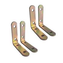 Kit 4 Suporte Cantoneira Em L Móveis Parede Aço 50x50x13mm