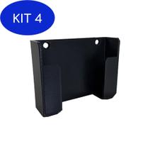 Kit 4 Suporte Celular Galaxy J7 Neo De Parede - Preto