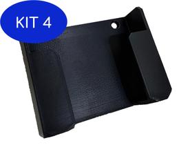 Kit 4 Suporte Celular Moto G9 Play De Parede - Preto - Artis 3D