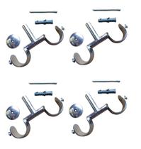 Kit 4 suporte de cortina para teto e varão de 28/28mm