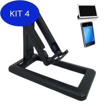 Kit 4 Suporte De Mesa Para Celular Ajustavel Articulado E Tablet