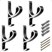 Kit 4 Suporte De Parede Bolsas Pendurar Parafusos Capacete