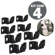 Kit 4 Suporte de Tv 13 a 70 Pol Fixo de Parede Ultra Slim Até 60Kg Tv Smart Led Preto Painel Monitor