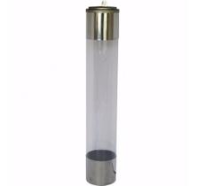 Kit 4 Suporte Dispenser De Copos De Chopp 300ml Cristal Inox