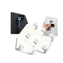 Kit 4 Suporte Para Barbeador Adesivo Universal Sem Furadeira Organizador De Lâmina Para Banheiro -
