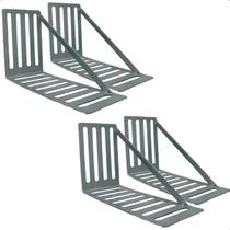 Kit 4 Suporte Para Cabeceira Cama Box Par De Framer 400x80 Aço Galvanizado Kit 4 Suporte Para Cabeceira Cama Box Par De Framer 400x80 Aço Galvanizado