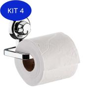 Kit 4 Suporte para papel higiênico de parede com ventosas