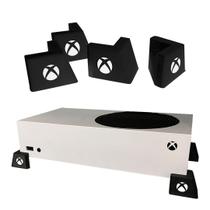 Kit 4 Suporte Pezinho Console Xbox One S - X e Série S Suporte Horizontal - Santo Penteado