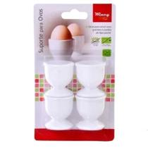 Kit 4 Suporte Porta Ovos Cozido De Plástico Resistente