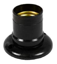 Kit 4 suporte soquete para lampada universal fixo e27 preto/branco