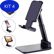 Kit 4 Suporte Universal De Celular Mesa Escritório Portatil