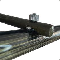 Kit 4 Suporte Varão Suiço Wave Palito 19 E 28mm Alumínio Fita deslizante Suisso instalação