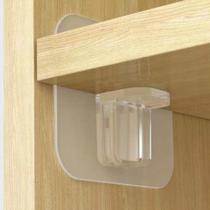 Kit 4 suportes adesivos para prateleiras