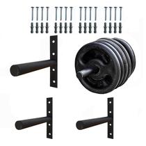 Kit 4 Suportes Anilhas Expositor Academia 200 Kg Capacidade