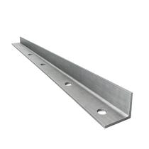 Kit 4 Suportes Cantoneira em L 25 cm com Furos para Parafusar Zincado - NV459L Kit 4 Suportes Cantoneira em L 25 cm com Furos para Parafusar Zincado - NV459L