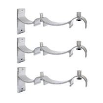 Kit 4 Suportes Duplo Perfil Invertido Para Varão Wave 28mm FOSCO