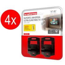 Kit 4 Suportes para TV até 85 Polegadas Universal SBRUB851 Kit 4 Suportes para TV até 85 Polegadas Universal SBRUB851