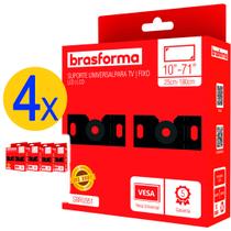 Kit 4 Suportes para TV Universal até 40kg - BRU951 Kit 4 Suportes para TV Universal até 40kg - BRU951