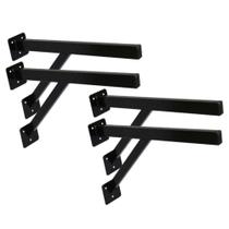 Kit 4 Suportes Parafusar Bancada Pia Pedra Mármore 40X20Cm