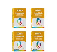 Kit 4 Supra Imunidade Vitaminas, Zinco E Selênio 60 Capsulas Kit 4 Supra Imunidade Vitaminas, Zinco E Selênio 60 Capsulas