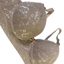 Kit 4 Sutiã De Renda Plus Size Com Bojo Feminino Sustentação Conforto Com Aro Alça Grossa Reforçado