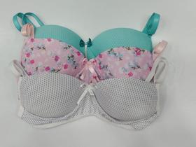 KIT 4 Sutiã Sutien Menina Moça Com Bojo Juvenil