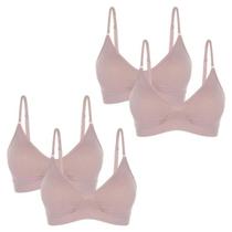 Kit 4 Sutiãs Lupo Loba Original Sem Costura Com Bojo Removível Reforçado Touch