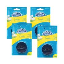 Kit 4 Tablete Coala 50g Caixa Acoplada Tanque Descarga Limpeza Perfume Fungos Bactérias Odor Detergente Vaso Sanitário Mau Cheiro Odor Limpa Perfuma