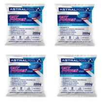 Kit 4 Tablete De Cloro Piscinas 5 Em 1 200g Astralpool