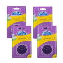 Kit 4 Tablete Pastilha Coala 50g Lavanda Caixa Acoplada Tanque Descarga Elimina Bactérias Mofo Bacteriano Fungos Odores Mau Cheiro Odores Urina
