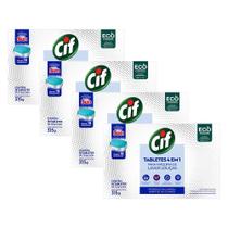 Kit 4 Tabletes 4 em 1 Cif para Máquina de Lavar Louças 315g cada Kit 4 Tabletes 4 em 1 Cif para Máquina de Lavar Louças 315g cada