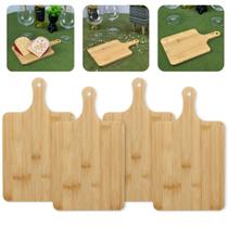 Kit 4 Tábuas De Bambu P/ Mesa Posta Restaurante Petisqueira Cozinha 29cm Lyor Kit 4 Tábuas De Bambu P/ Mesa Posta Restaurante Petisqueira Cozinha 29cm Lyor