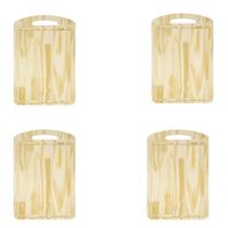 Kit 4 Tábuas de Corte Multiuso Com Alça 40x27 Cm 054 Debiasi