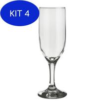 Kit 4 Taça Champanhe Gallant 180ml - Nadir - 7808