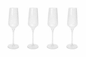 Kit 4 Taças De Champanhe Em Acrílico Com Bolhas - Entrecasa