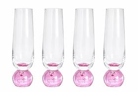 KIT 4 Taças de Vidro champagne base em esfera 300ml TUUT KIT 4 Taças de Vidro champagne base em esfera 300ml TUUT
