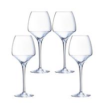 Kit 4 Taças de Vinho Elegante Cristal Arcoroc OpenUp 400ml