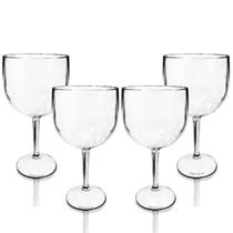 Kit 4 Taças Gin 550Ml Transparentes Acrílico Ps Kit 4 Taças Gin 550Ml Transparentes Acrílico Ps