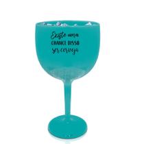 Kit 4 Taças Gin Azul Tiffany Personalizada Para Live