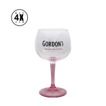 Kit 4 Taças para Gin Gordons 600ml Original Vidro para Drinks Gin Tônica e Coquetéis