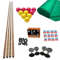 Kit 4 Taco + Giz + 2,3 Tecido + 4 Pé + 01 Jg Bola + Ponteira
