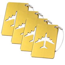 Kit 4 Tags Mala Viagem Etiqueta Identificador Resistente Seguro Colorido