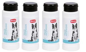 Kit 4 Talco Antipulgas Perfumado Ibasa 100g Para Cães E Filhotes