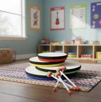 Kit 4 Tambores Infantil Hand Drum Phx Kids Music Kit 4 Tambores Infantil Hand Drum Phx Kids Music