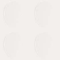 Kit 4 Tampa Cega Redonda Placa Teto Branca 4" Branca Sleek Cor:Branco Kit 4 Tampa Cega Redonda Placa Teto Branca 4" Branca Sleek Cor:Branco