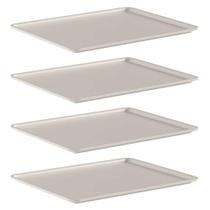 Kit 4 Tampa Cesto Organizador 8,2L 12L e 16L OU Flow Bege