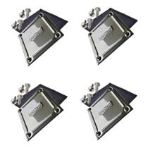 Kit 4 Tampa Para Caixa De Passagem Aço Inox Sodramar 110v/22